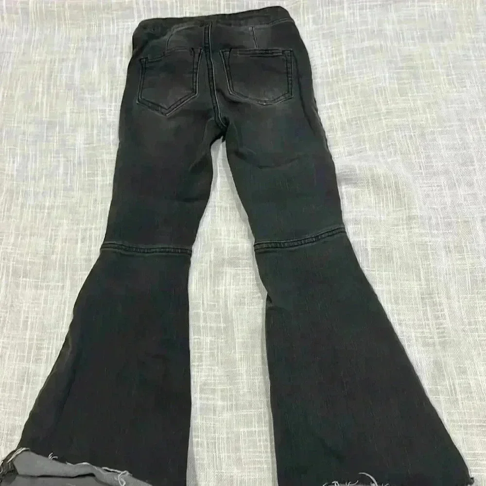 CHELSEA & VIOLET BLACK JEANS FLARE BELL BOTTOMS - Picture 5 of 7